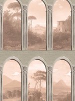 Exotic Vista Archway Blush Wallpaper WTG-272278 by Veer Decor Wallpaper for sale at Wallpapers To Go