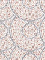 Mosaic Mirage Terracotta and Neutrals Wallpaper WTG-272384 by Veer Decor Wallpaper for sale at Wallpapers To Go