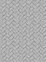 Faux Natural Weave Grey Wallpaper WTG-272971 by Veer Decor Wallpaper for sale at Wallpapers To Go