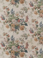 Garden Club Apricot and Slate Fabric WTG-274694 by Anna French Fabrics for sale at Wallpapers To Go