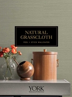 Natural Grasscloth Peel and Stick Wallpaper