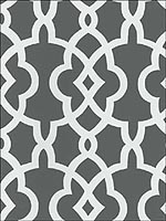 Summer Palace Fret Smoke Wallpaper 5005141 by Schumacher Wallpaper for sale at Wallpapers To Go