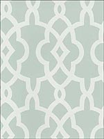 Summer Palace Fret Mineral Wallpaper 5005143 by Schumacher Wallpaper for sale at Wallpapers To Go