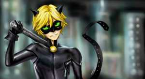 Cat Noir Desktop Wallpaper 4k