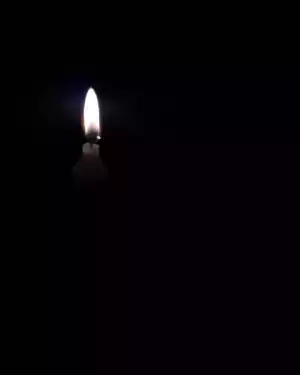 Black Flame Candle Wallpaper