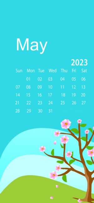 May Calendar Wallpaper 2023