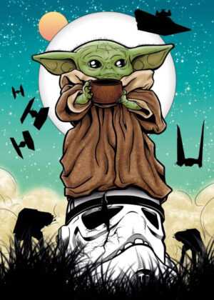 Background Baby Yoda Wallpaper